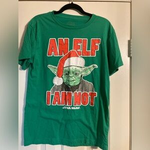 Stars Wars - Yoda -Elf I Am Not - Size M- EUC